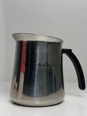 Starbucks Coffee Stainless Steel Milk Frothing Pitcher with Black Handle